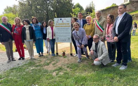 Oleggio, inaugurato il “Giardino dei Giusti” a Villa Troillet