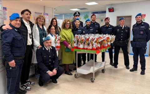 Pasqua solidale in Pediatria a Novara grazie alla Polizia penitenziaria