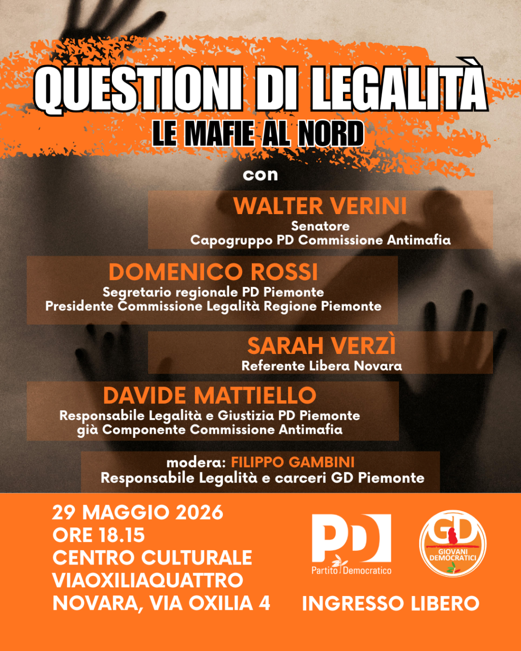 Mafie al Nord: incontro pubblico a Novara questa sera