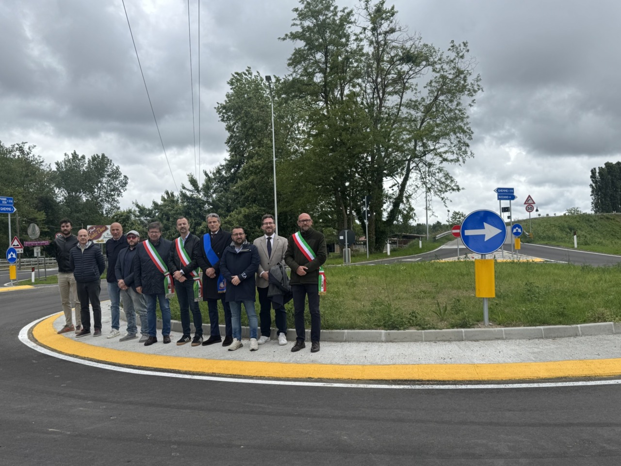 Inaugurata la nuova rotatoria tra Ghemme e Carpignano Sesia