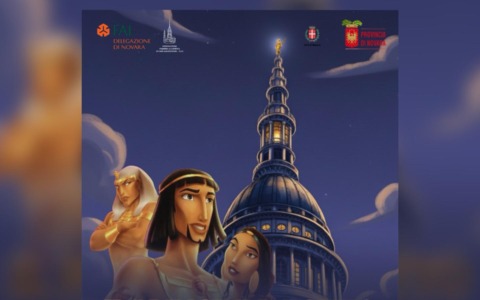 “Il Principe d’Egitto” in Cupola a Novara: cinema nella Sala del Compasso