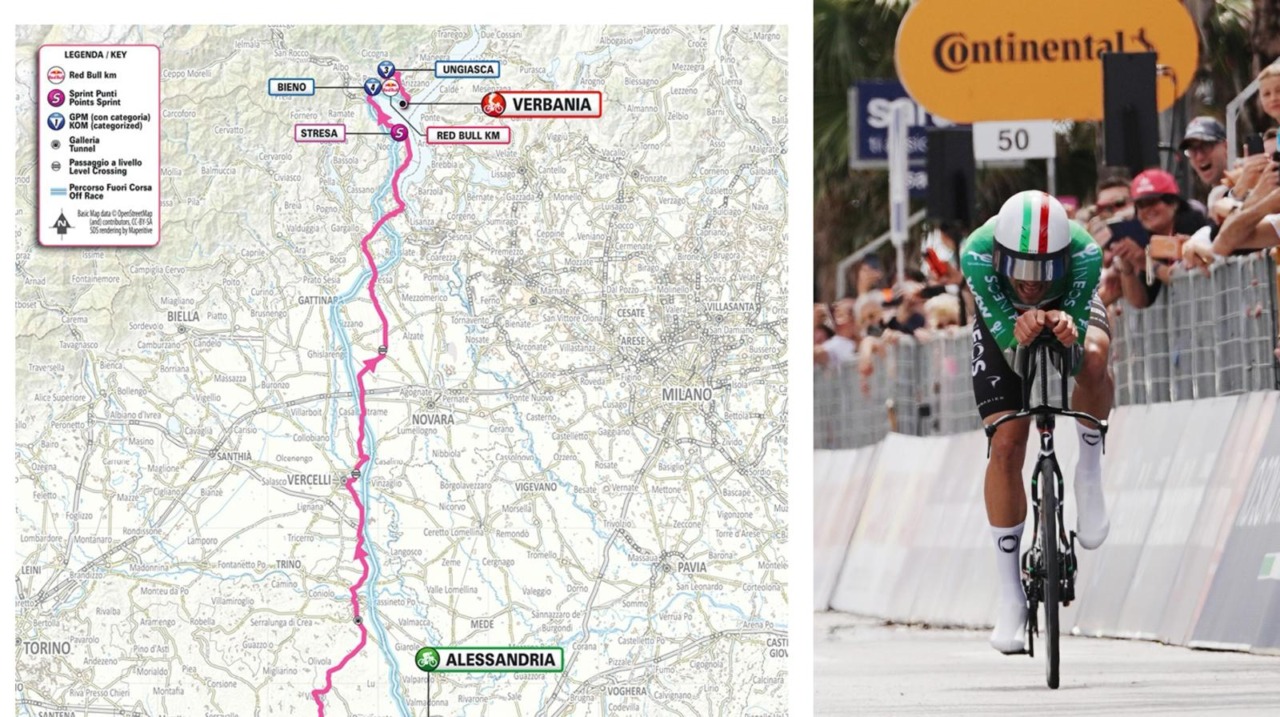 Giro d’Italia 2026, venerdì 22 maggio la carovana rosa attraversa il Novarese e approda a Verbania: tutti i comuni e gli orari della 13ª tappa