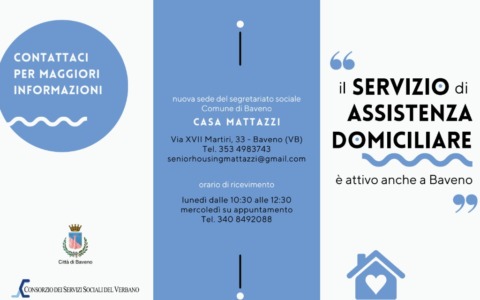 Servizio di Assistenza Domiciliare attivo a Baveno a Casa Mattazzi