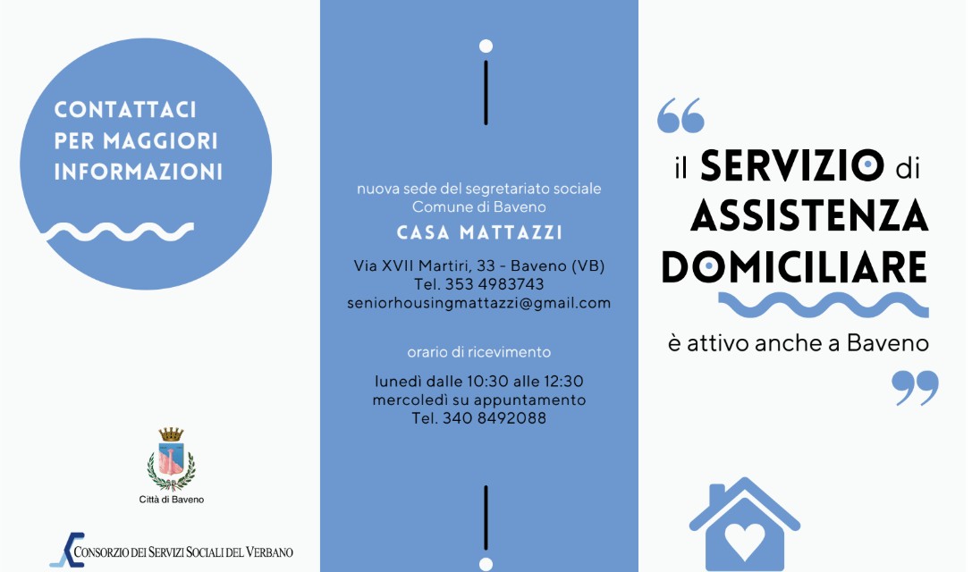 Servizio di Assistenza Domiciliare attivo a Baveno a Casa Mattazzi