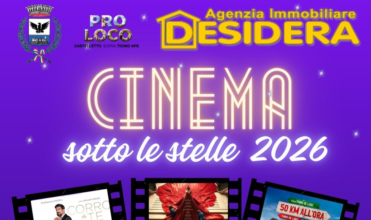 Torna il Cinema all’aperto a Castelletto Ticino