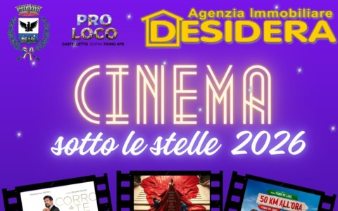 Torna il Cinema all’aperto a Castelletto Ticino