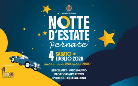 “Notte d’estate” a Pernate: sabato 4 luglio musica, spettacoli e negozi aperti fino a mezzanotte