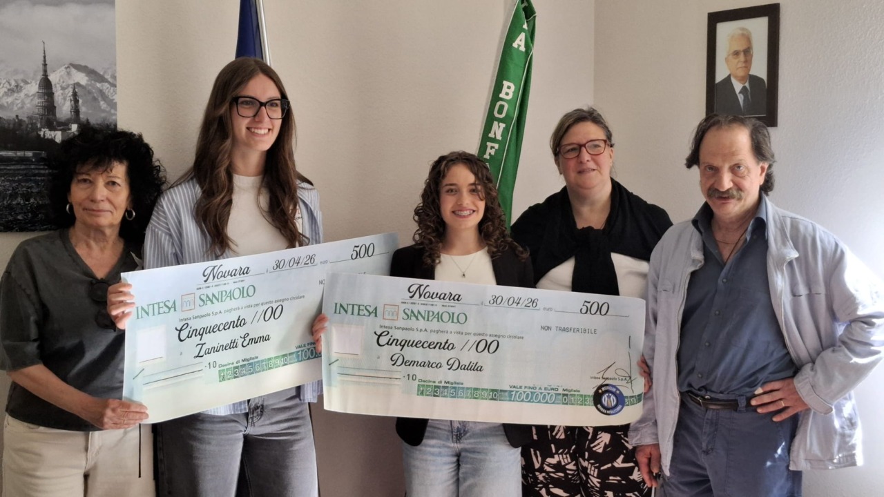 Borse di studio in memoria di Ruben Raimondi: premiate due studentesse del Bonfantini