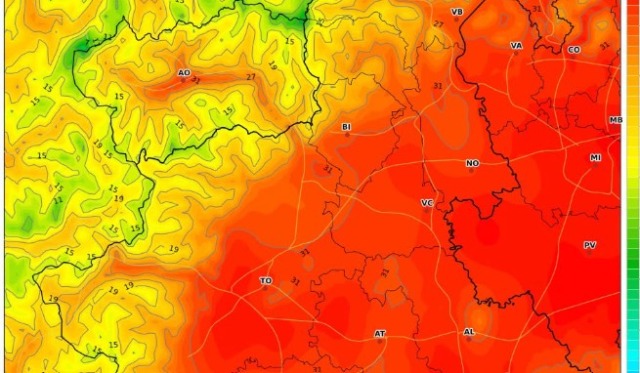 Ondata di calore da record a partire da domenica 21: tra martedì e mercoledì 39°
