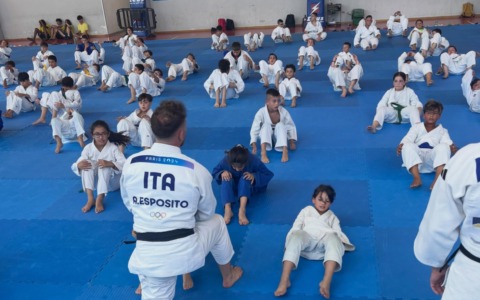 Giuffrida ed Esposito: lezioni olimpiche per i giovani judoka del centro Judo Novara