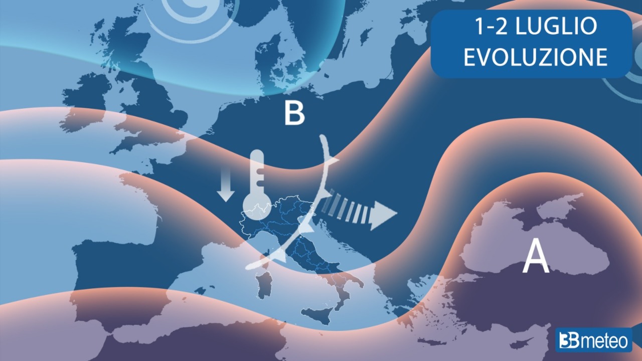 Ondata di caldo record in tutta Europa ma adesso arrivano forti temporali e calo termico