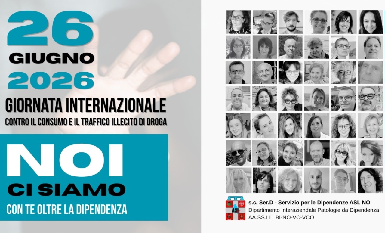 Giornata mondiale contro le droghe, l’Asl Novara tra innovazione e prevenzione: due nuovi progetti