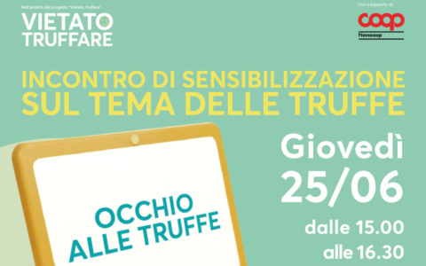 “Vietato Truffare”: il 25 giugno incontro di sensibilizzazione a Verbania