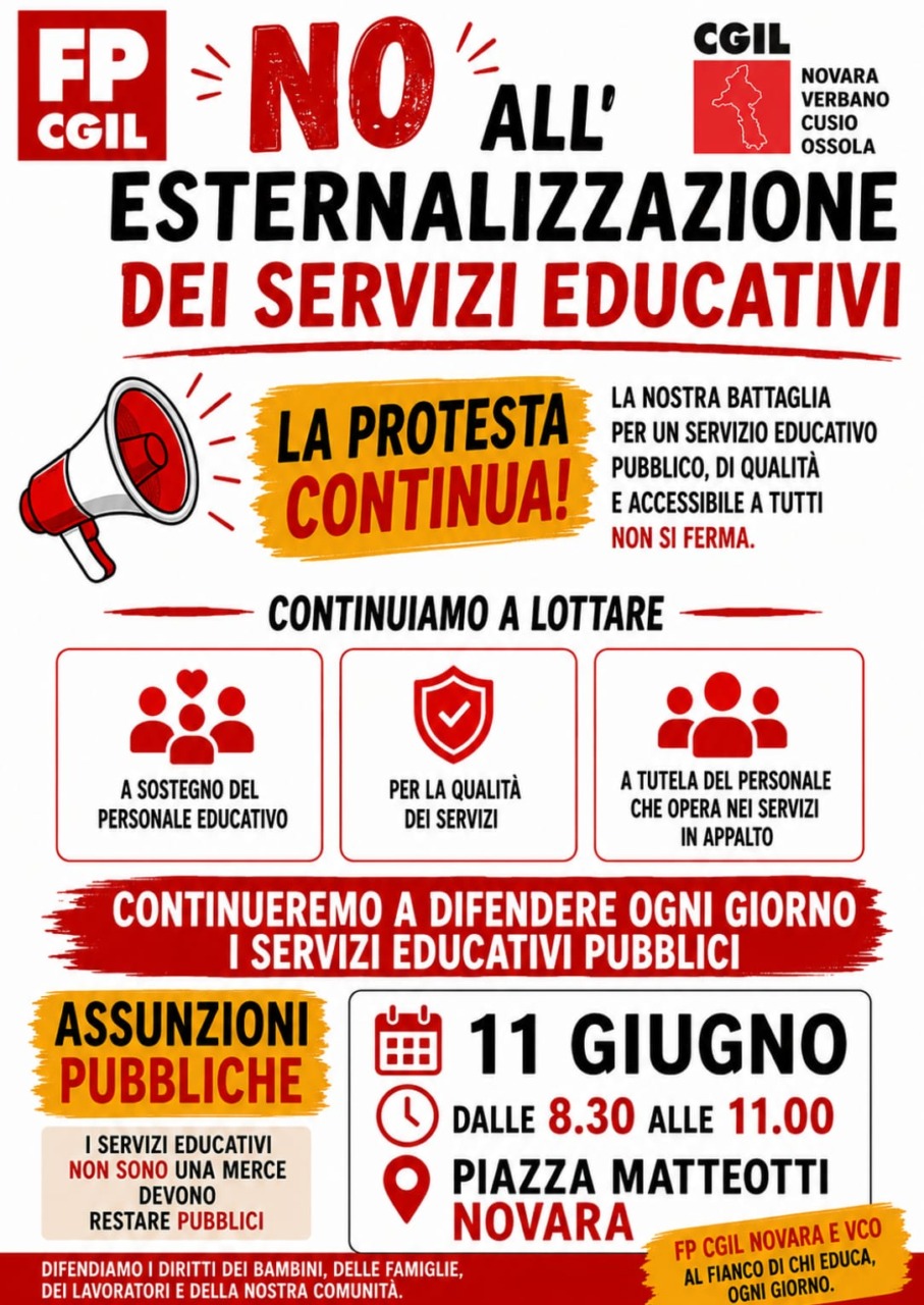 Nidi comunali, revocato lo sciopero ma confermato il presidio dell’11 giugno