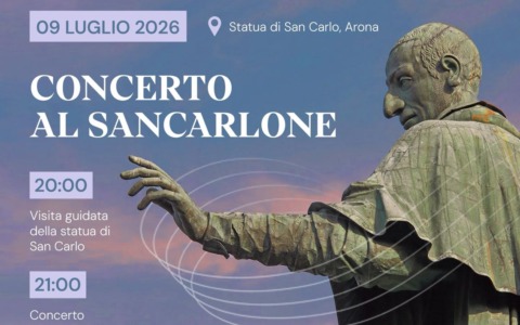 Concerto di musica classica dell’Echo Vox Ensemble alla Statua del San Carlone ad Arona