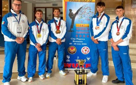 Mondiale di Karate WUKF: la Kenshukai Shito Ryu di Agrate trascina l’Italia sul tetto del mondo