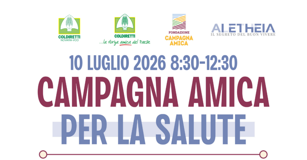 Coldiretti Novara-Vco e Asl Novara Un patto per la salute dei cittadini