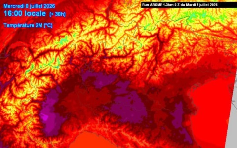 Domani caldo eccezionale sul Piemonte: possibili picchi di 40 °C in pianura