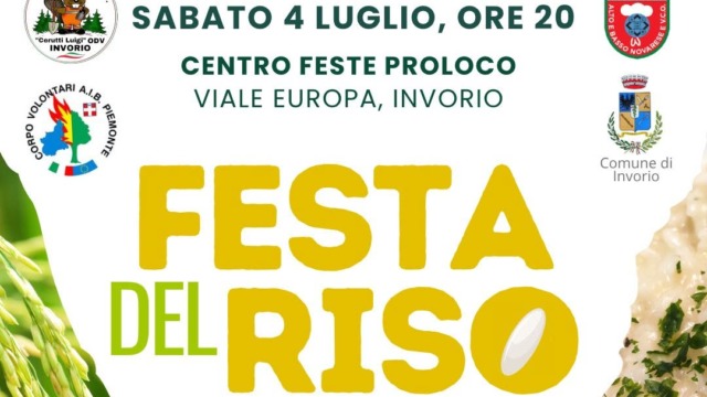 Ambiente, Agricoltura e Cultura del Vino: a Invorio la Festa del Riso è una sinergia a 360° per la tutela del territorio
