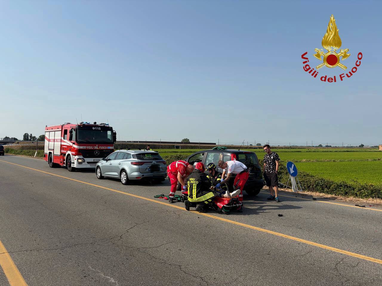 Incidente sulla SS 229: tre i feriti, uno grave