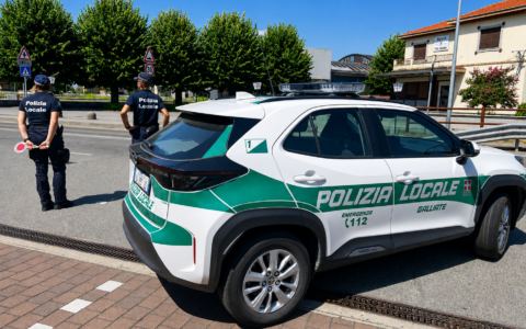 Dorme sulla pista ciclabile poi scappa in auto con tasso 4 volte il consentito: fermato a Galliate
