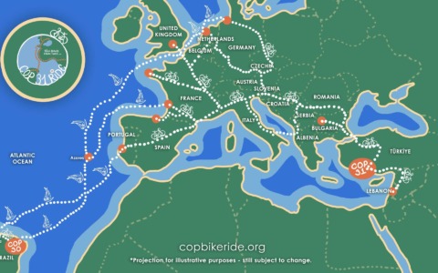 Verso la Conferenza Onu sul clima, la “COP31 Bike Ride” fa tappa a Novara