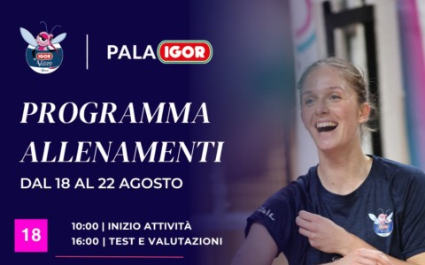 Igor Volley, conto alla rovescia per la nuova stagione: martedì il raduno al PalaIgor