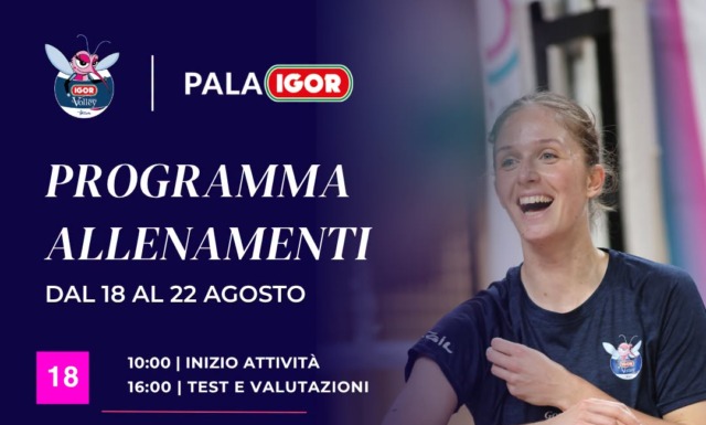 Igor Volley, conto alla rovescia per la nuova stagione: martedì il raduno al PalaIgor