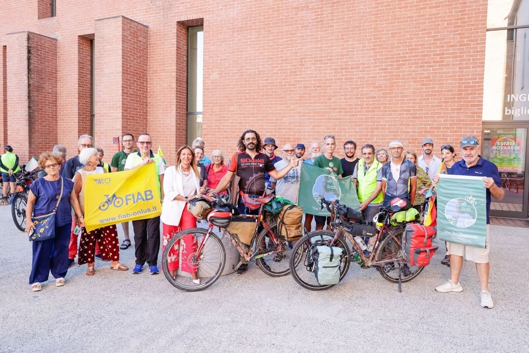 La COP31 Bike Ride attraversa il Novarese: tappe a Novara e Galliate
