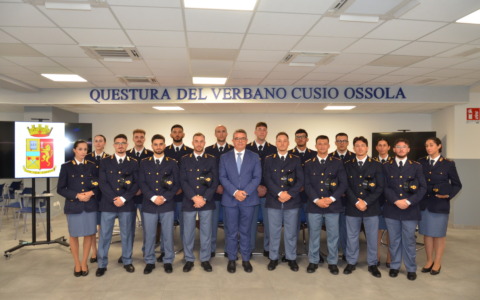 Diciassette nuovi agenti alla Questura di Verbania, dieci potenziano l’organico