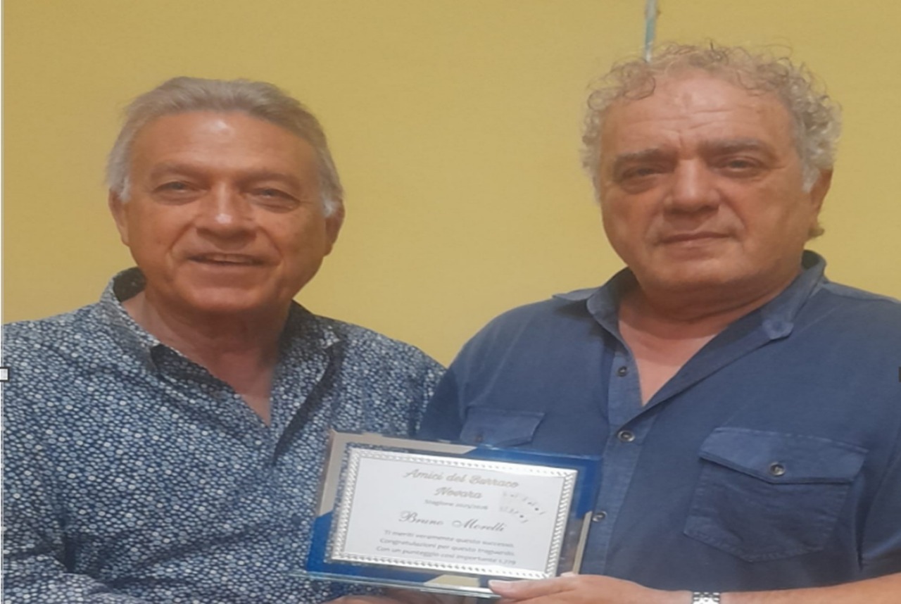 Burraco, Bruno Moreno Morelli è il miglior giocatore novarese della stagione