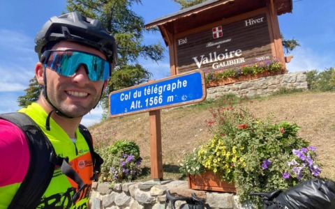 Da Carpignano alle Alpi francesi e ritorno: Davide Rinaldi percorre 507 chilometri in bici