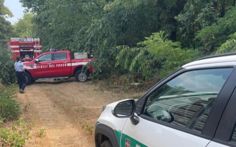 Galliate, agente della Polizia Locale fuori servizio interviene su un incendio nel Parco del Ticino