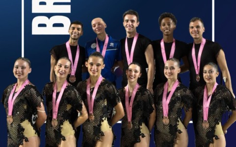 Chiara Pagani del Twirling Santa Cristina sul podio mondiale: bronzo con l’Italia a Parigi