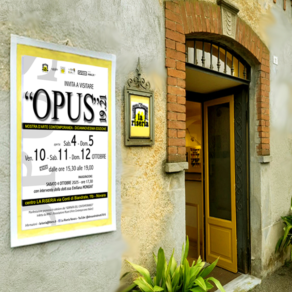 Novara, alla Riseria torna “Opus”: oltre 50 artisti per la 20ª edizione della rassegna