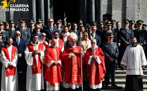 San Matteo, le Fiamme Gialle di quattro province riunite al Santuario di Oropa