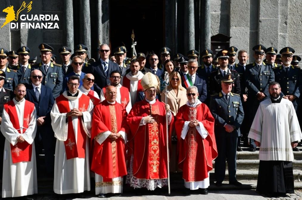 San Matteo, le Fiamme Gialle di quattro province riunite al Santuario di Oropa
