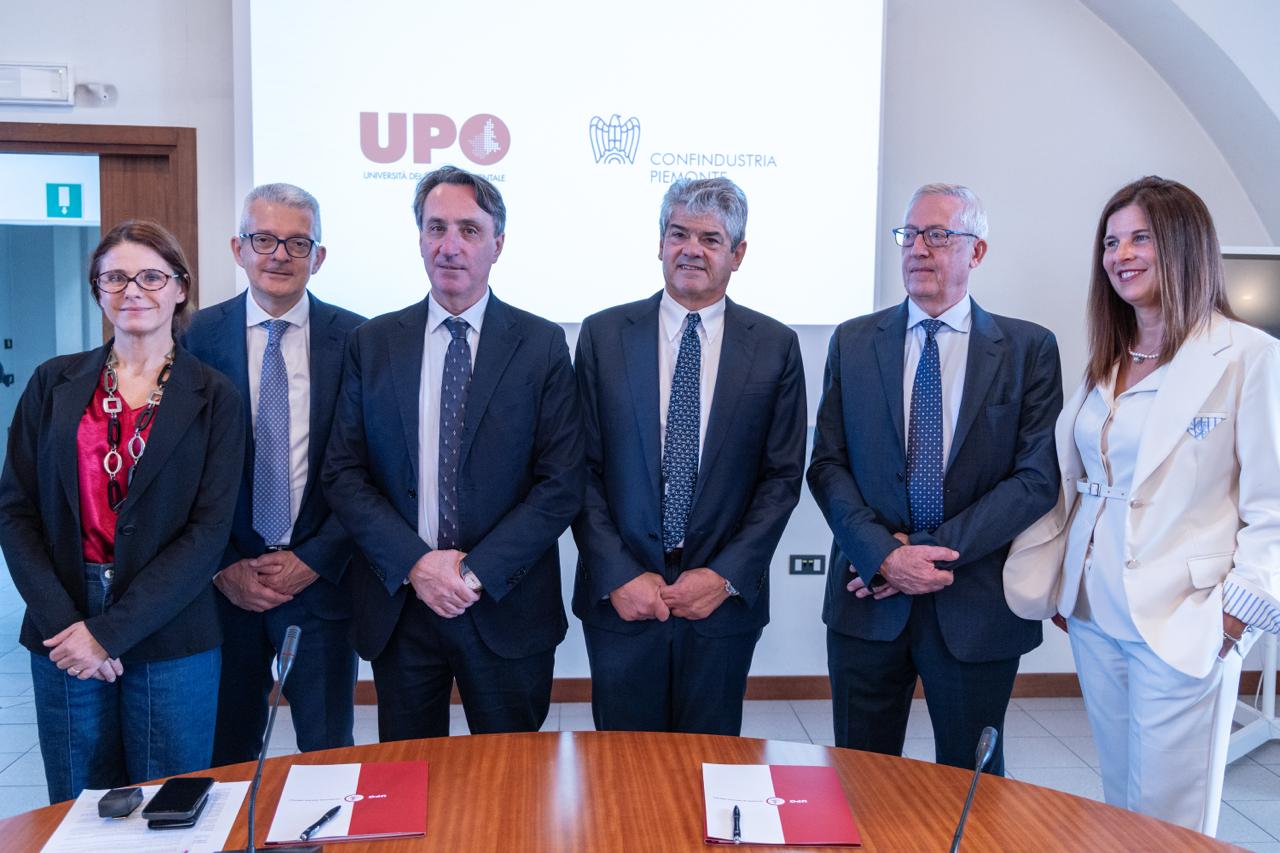 UPO e Confindustria Piemonte, firmato l’accordo Quadro: al via una collaborazione per il territorio