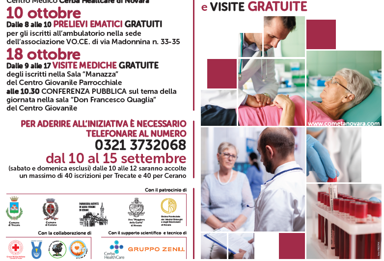 Prevenzione dei tumori: c’è tempo fino al 15 settembre per iscriversi all’iniziativa di C.o.m.e.t.a.