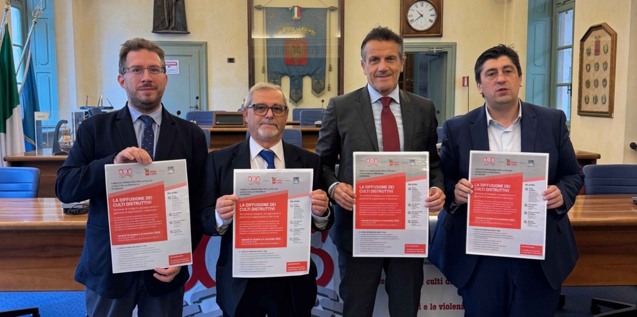 Culti distruttivi, a Novara un corso per la Polizia Locale con SOS Antiplagio