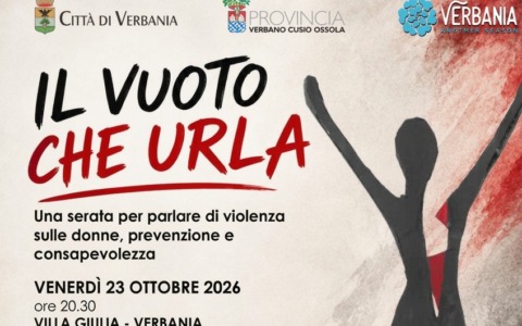 Il vuoto che urla: a Villa Giulia a Verbania una serata per parlare di violenza sulle donne