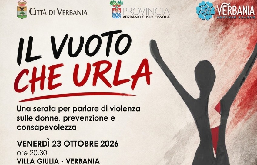 Il vuoto che urla: a Villa Giulia a Verbania una serata per parlare di violenza sulle donne