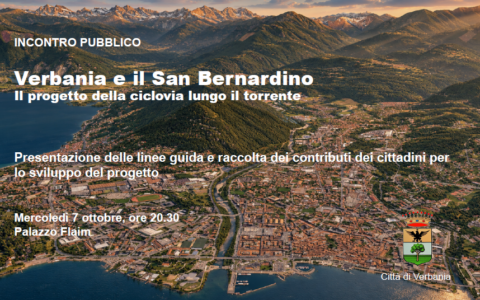 Lungo il San Bernardino, la città che verrà: incontro pubblico sulla ciclovia a Verbania