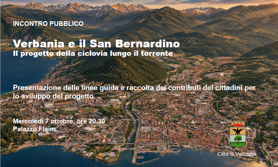 Lungo il San Bernardino, la città che verrà: incontro pubblico sulla ciclovia a Verbania