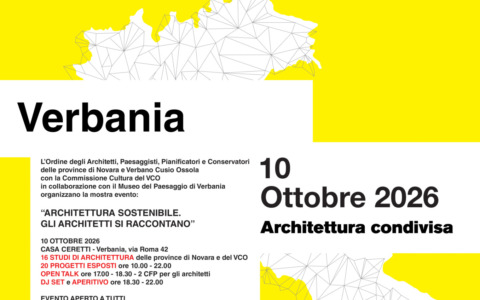 Architettura sostenibile, il 10 ottobre a Verbania gli architetti si raccontano