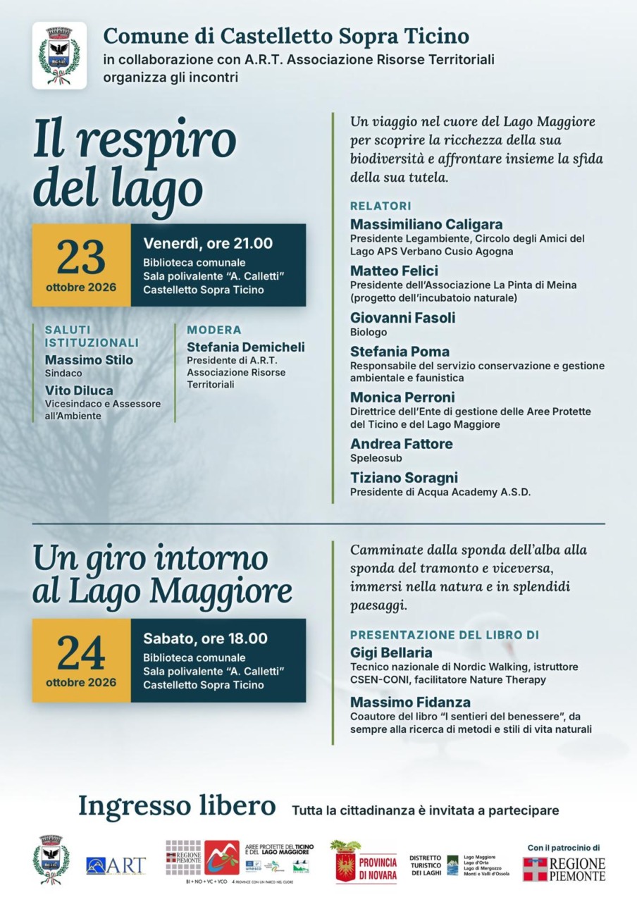 Due giorni dedicati al Lago Maggiore: incontri, natura e percorsi a Castelletto Ticino