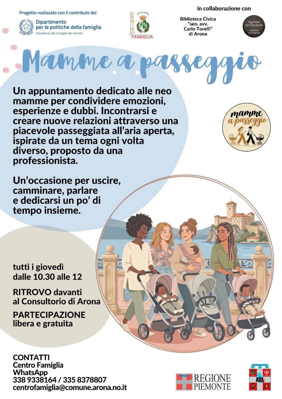 Ad Arona torna “Mamme a passeggio”